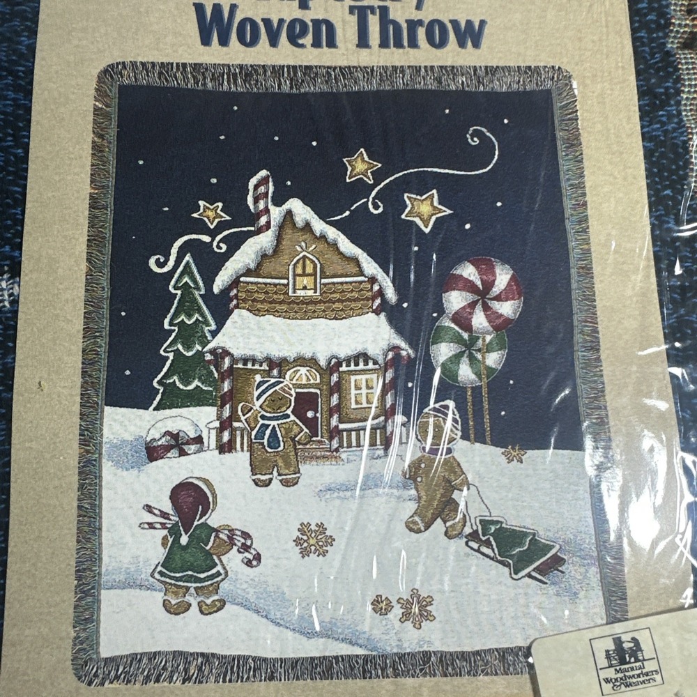 2002‎ Blackledge "Catch Me If You Can" Tapestry Throw 50" W X 60" H - NIP